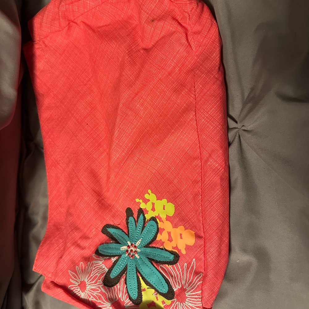 Thirty one Vibrant Floral Embroidered purse skirt